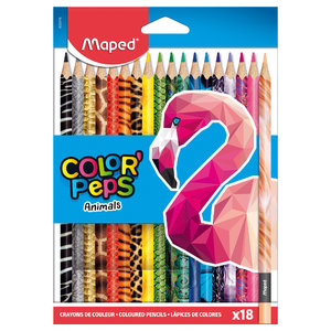 Pastelky Color’ Peps Animals, 18 barev-1